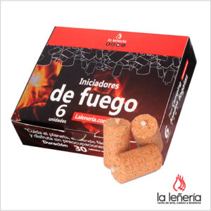 Iniciadores de fuego. Caja por 6