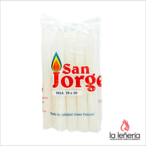 Velas blancas en diferentes presentaciones