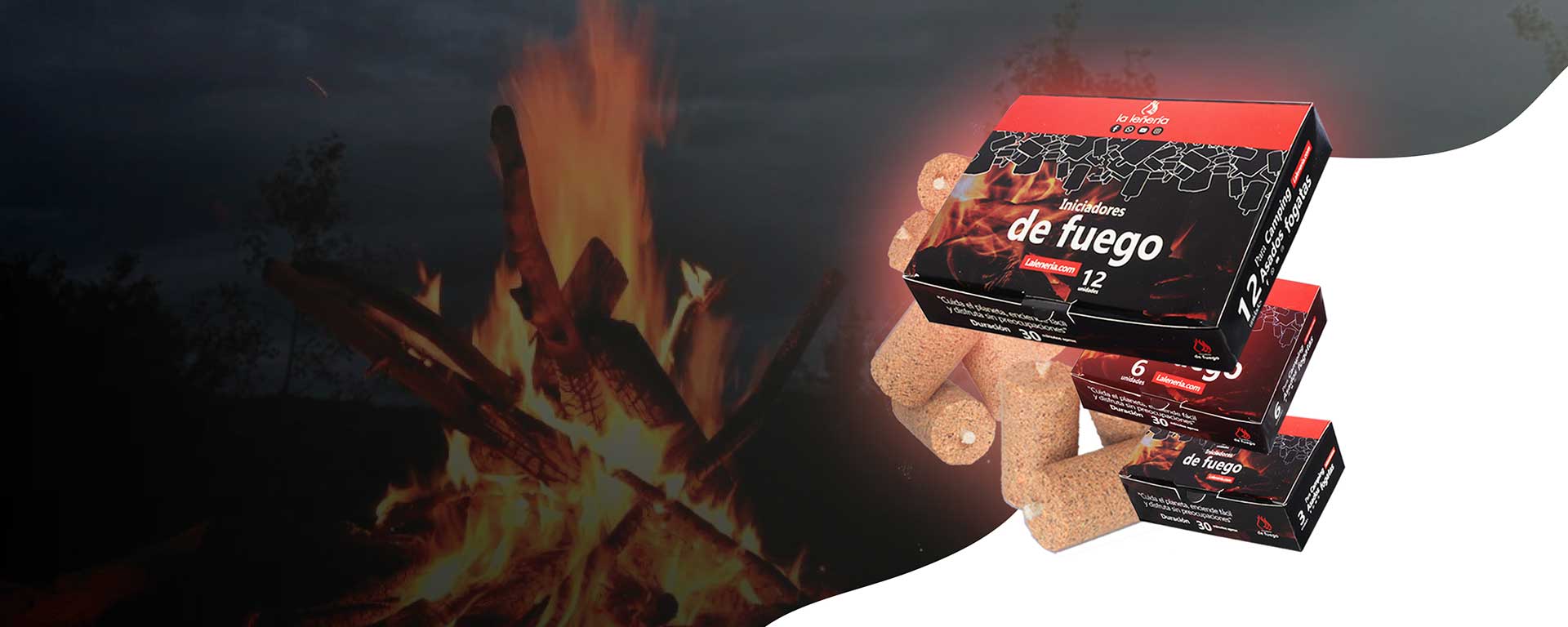Iniciadores de fuego para asados, barril, fogatas y mas