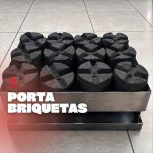 porta briquetas de carbón para asado